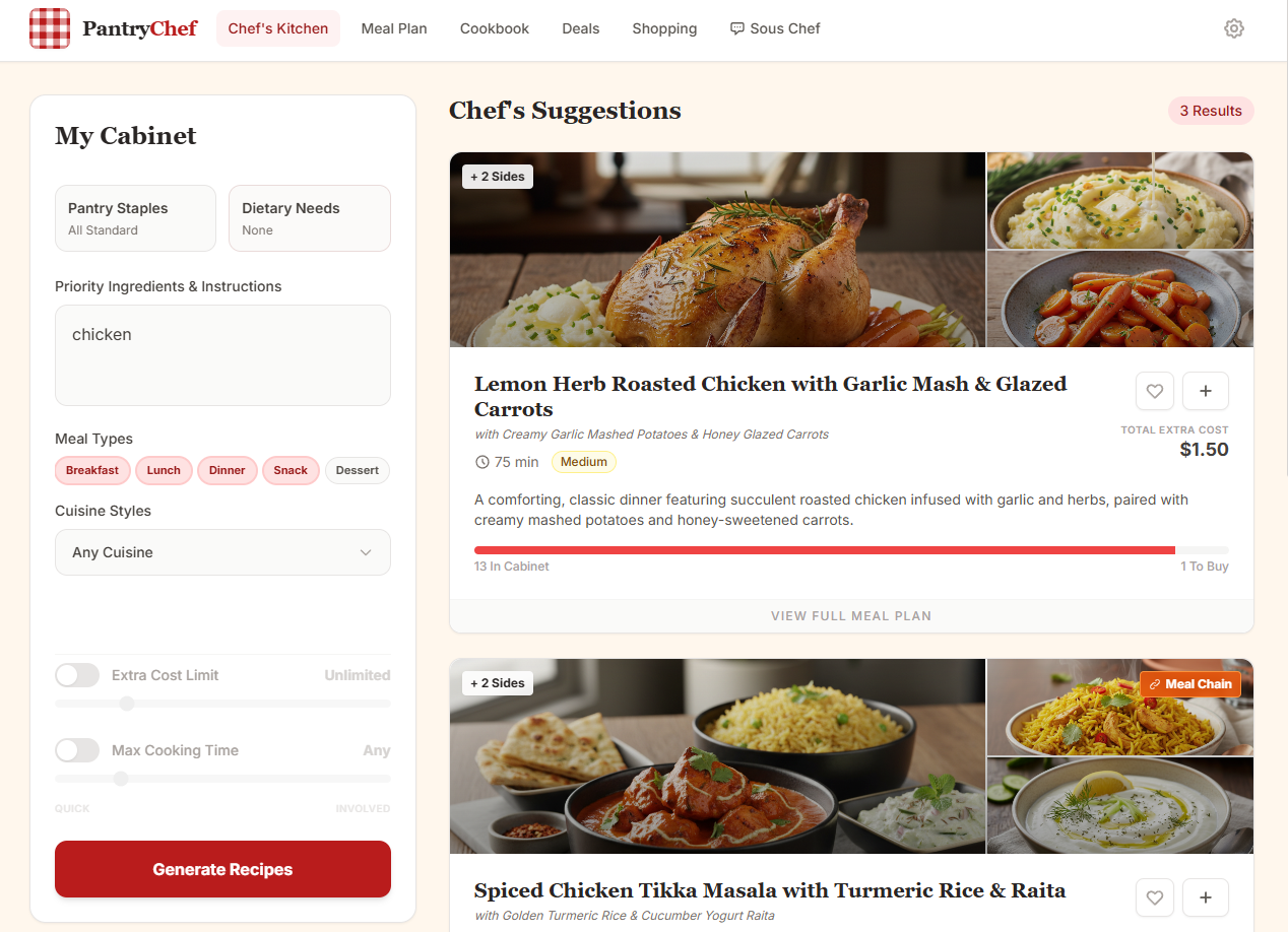 PantryChef App Screenshot